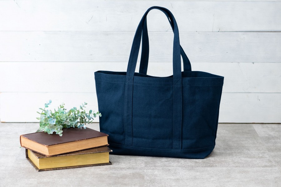 【作品例】トートバッグ　ネイビー